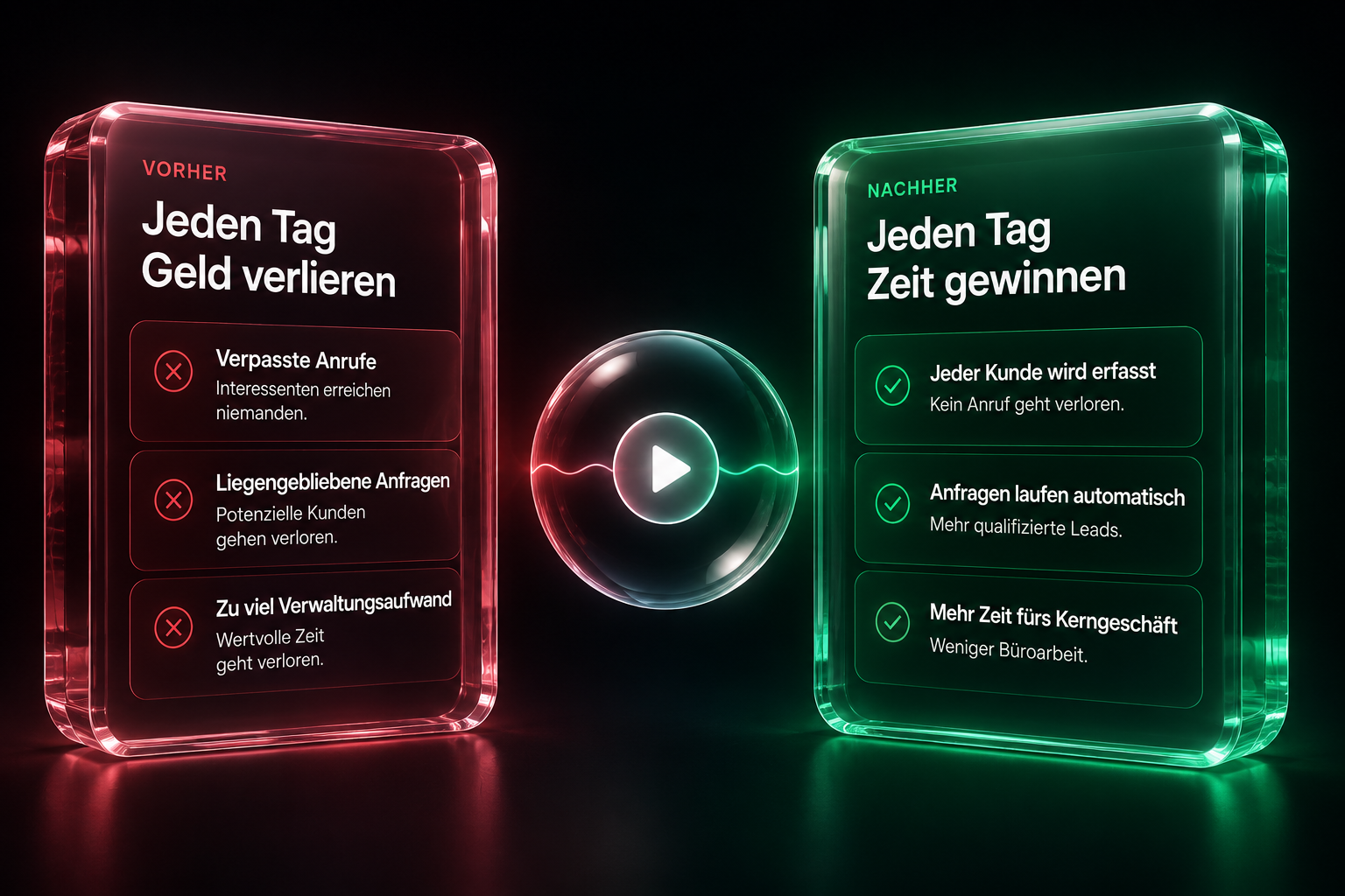 Vorher und Nachher: Vom Geld verlieren zum Zeit gewinnen